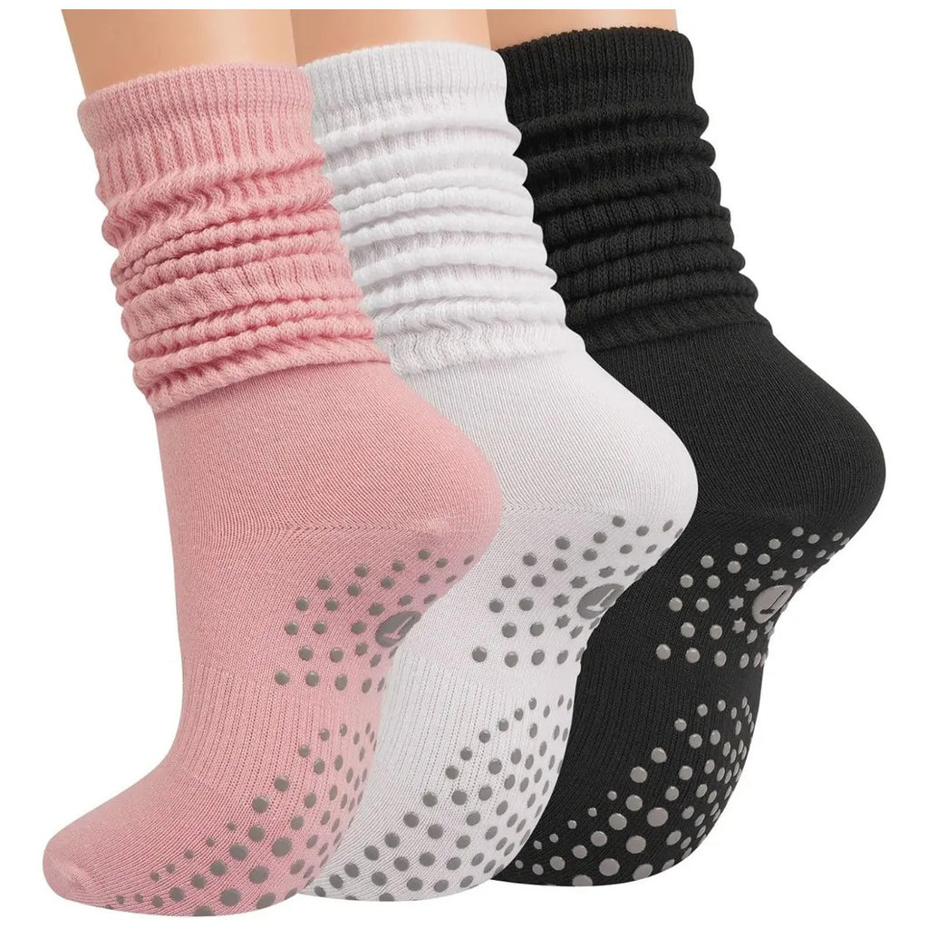 Calcetas Antideslizantes Mujer Yoga Pilates Barre Gym