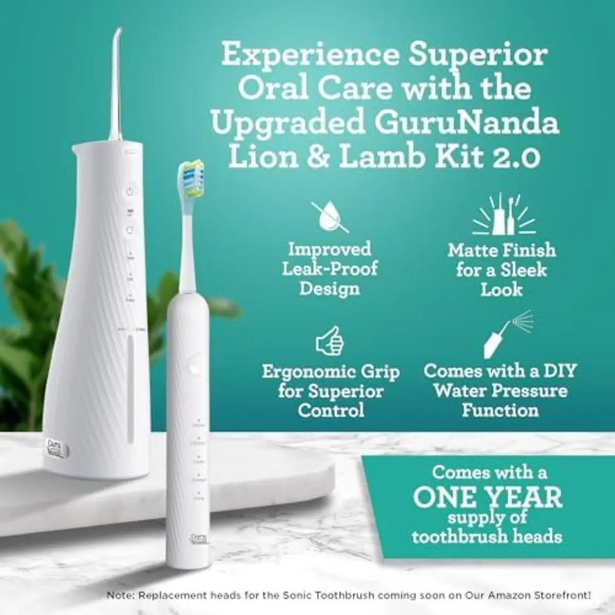 Kit Cepillo Electrico E Irrigador Dental Lion And Lamb