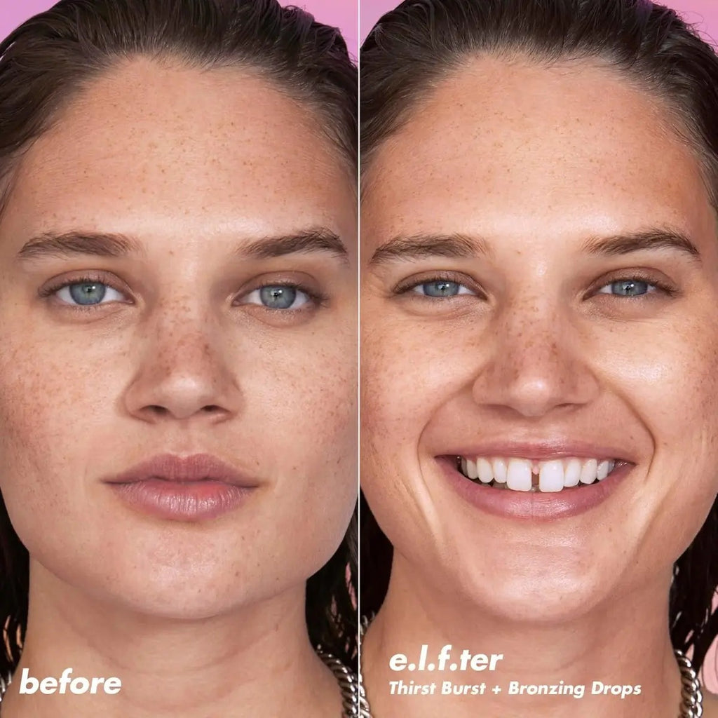 Set Cuidado Facial E.l.f Hidratante Bronceador Vegano Piel