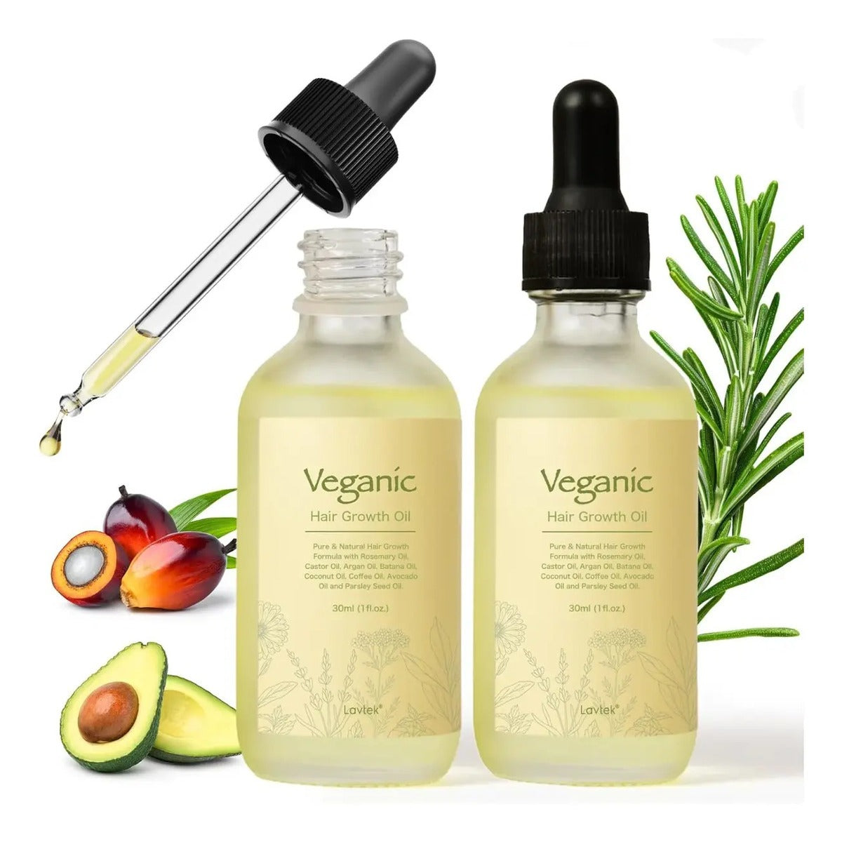 Kit Aceite Hidratante Veganic Romero Y Argán 2pzs 30ml
