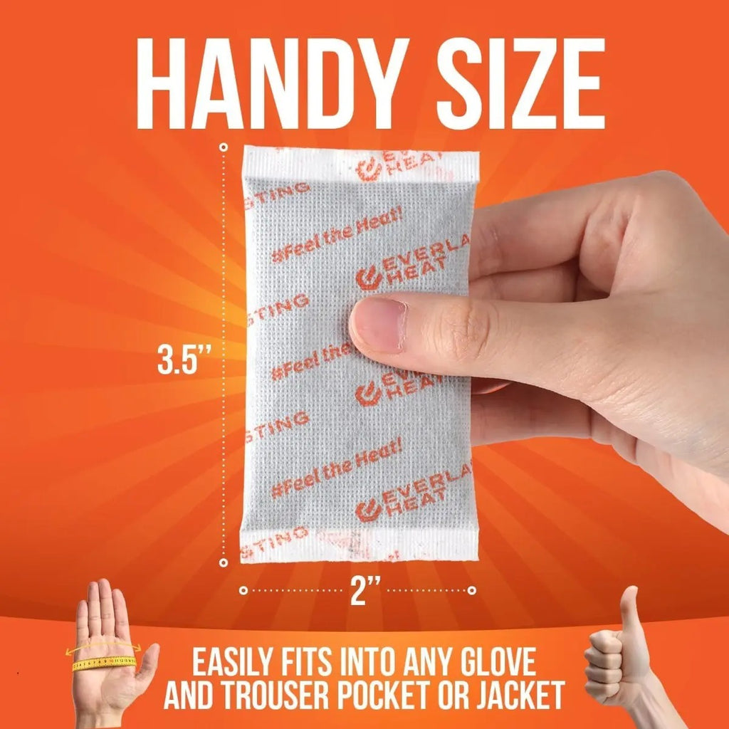 Calentadores Manos 80 Unidades 10h Calor Duradero Activación