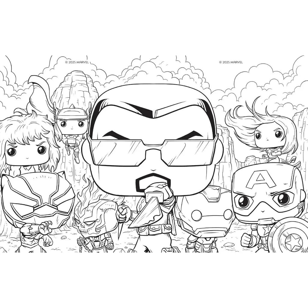 Comic Para Colorear Funko Pop Avengers Marvel Oficial