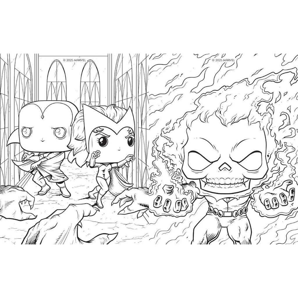 Comic Para Colorear Funko Pop Avengers Marvel Oficial