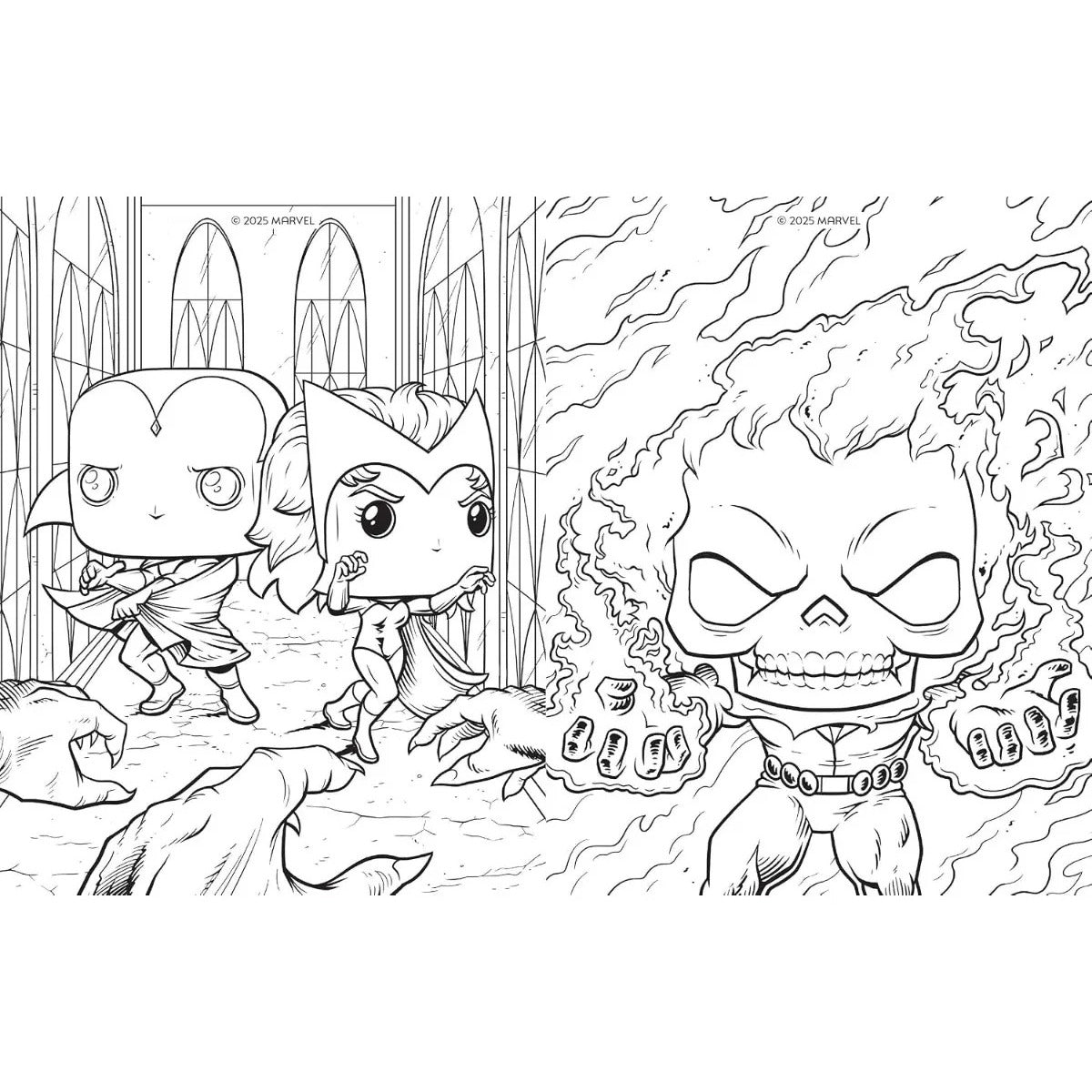 Comic Para Colorear Funko Pop Avengers Marvel Oficial