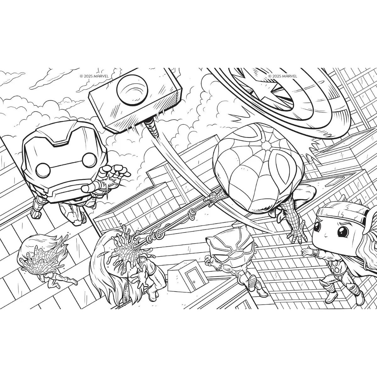 Comic Para Colorear Funko Pop Avengers Marvel Oficial