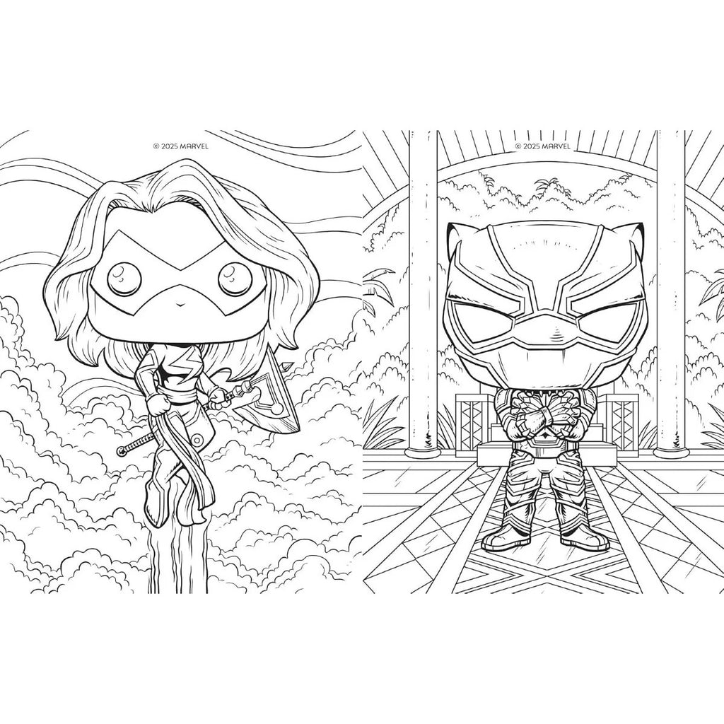 Comic Para Colorear Funko Pop Avengers Marvel Oficial