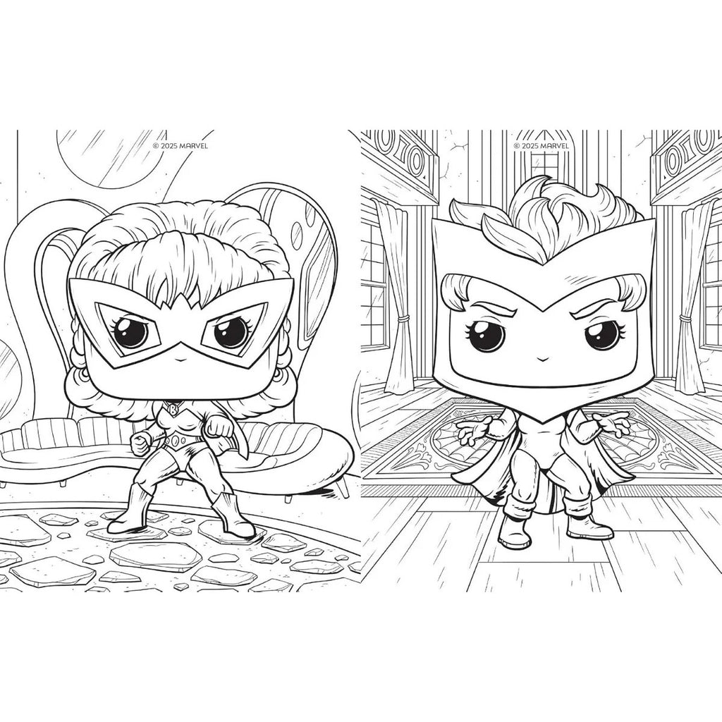 Comic Para Colorear Funko Pop Avengers Marvel Oficial