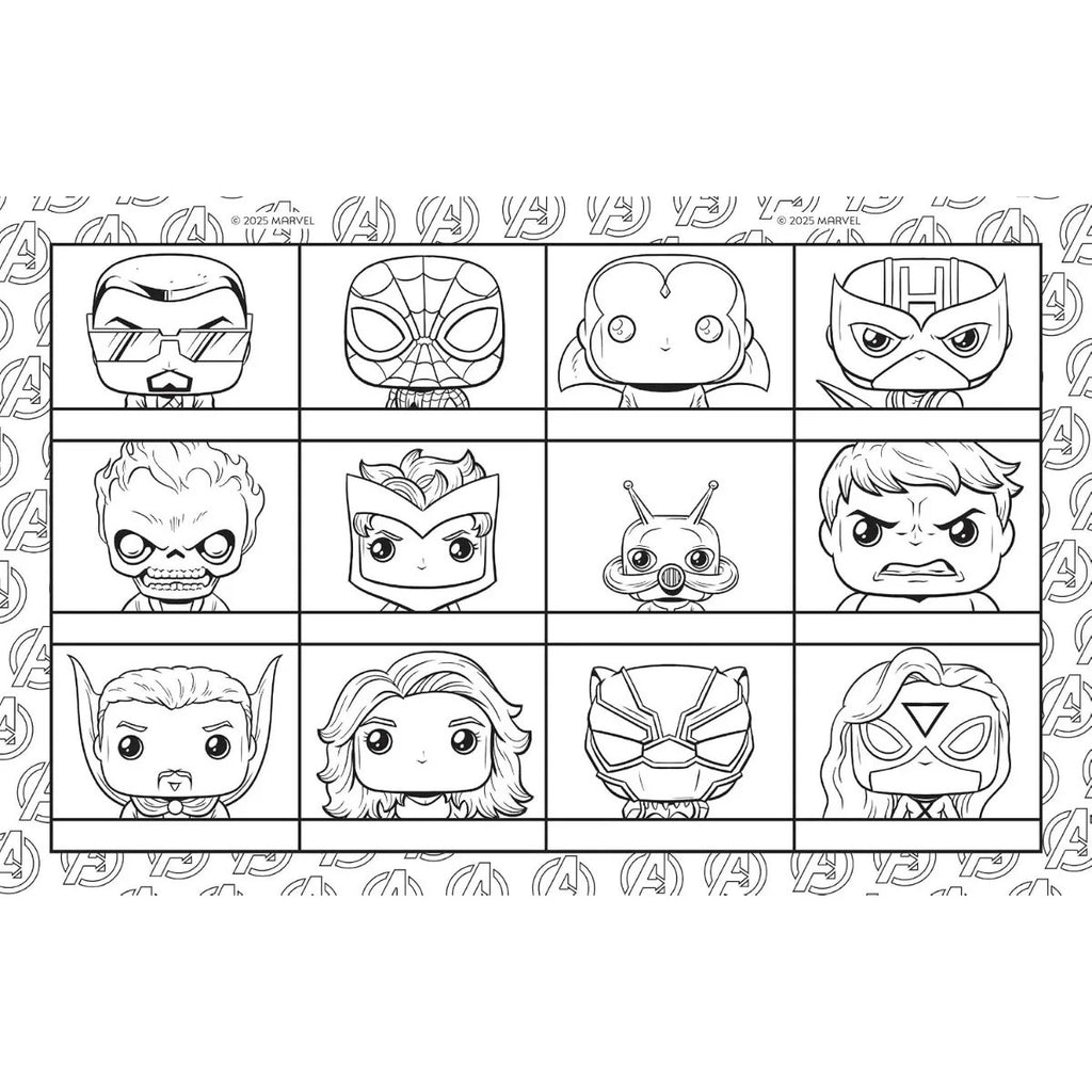 Comic Para Colorear Funko Pop Avengers Marvel Oficial