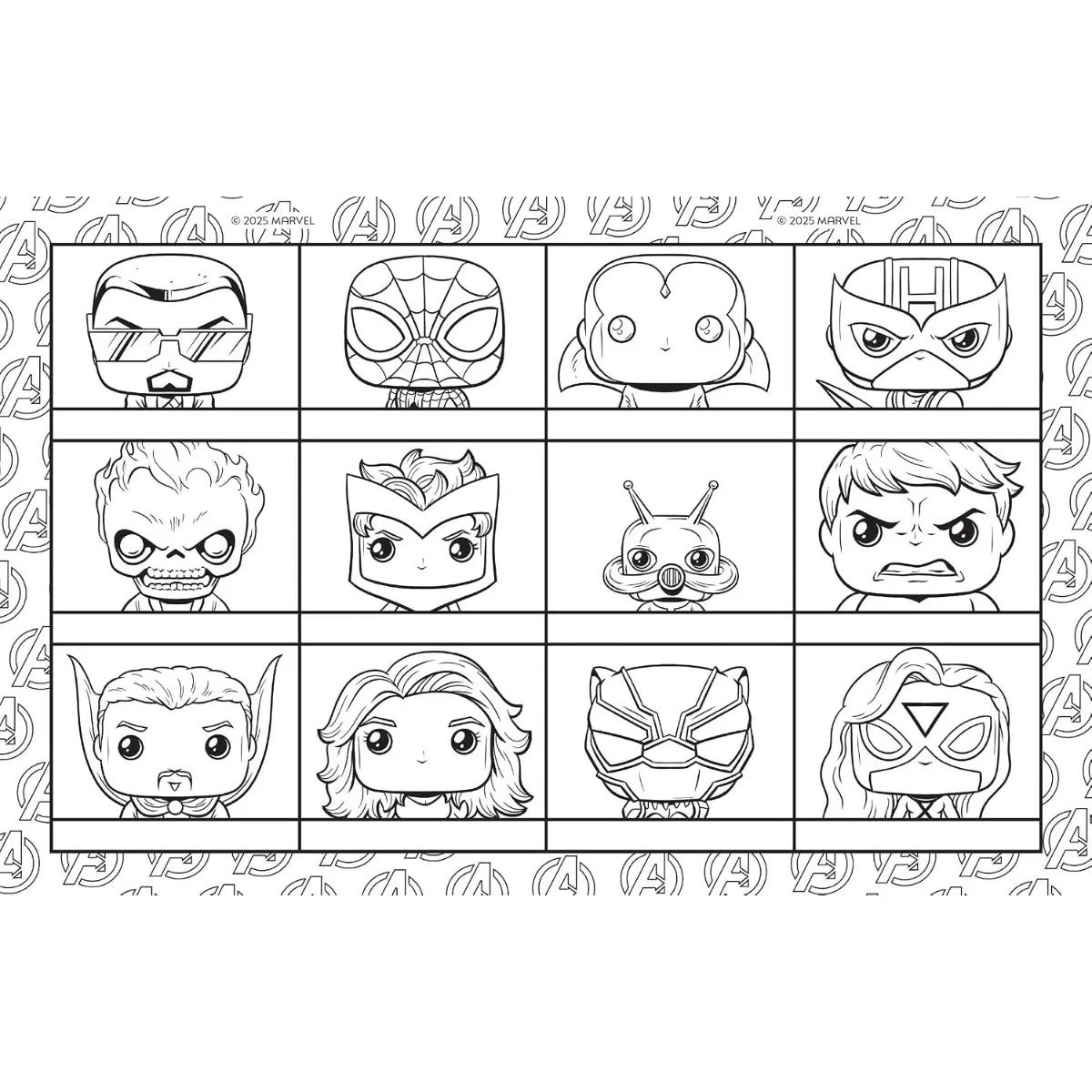 Comic Para Colorear Funko Pop Avengers Marvel Oficial