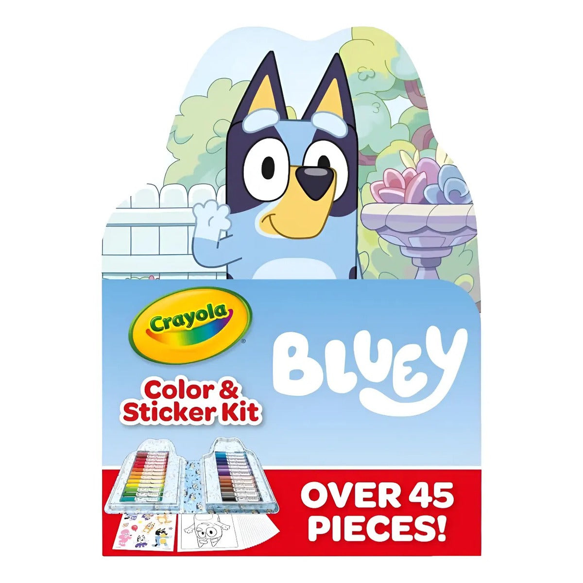 Bluey Art Kit For Kids Stickers Crayola 45 Piezas