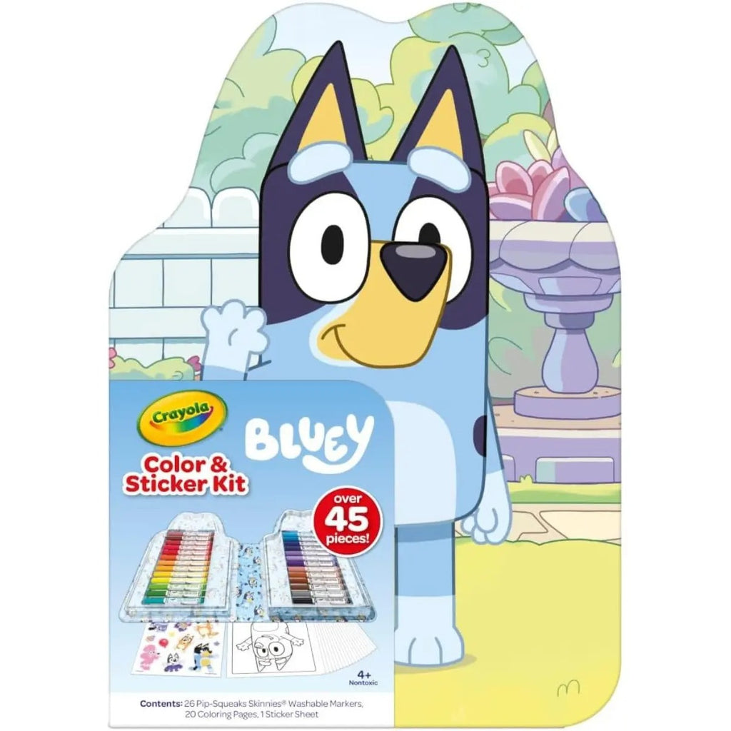 Bluey Art Kit For Kids Stickers Crayola 45 Piezas