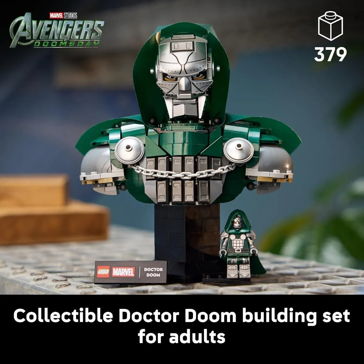 Lego Marvel Doctor Doom Busto 76345 Bloques Colección Niño