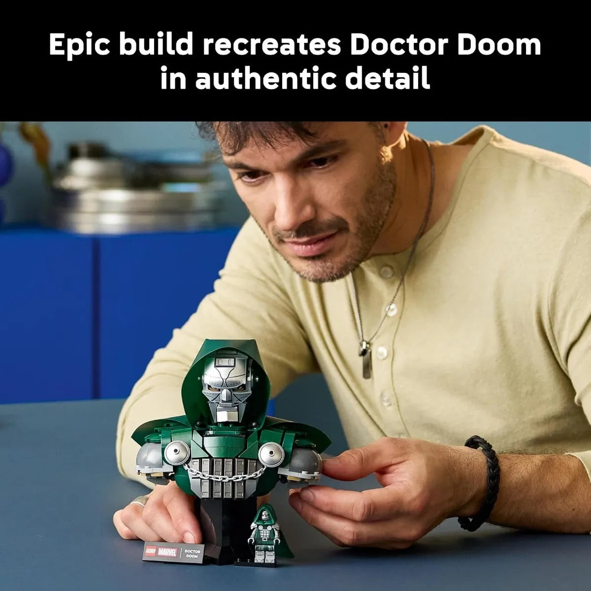 Lego Marvel Doctor Doom Busto 76345 Bloques Colección Niño