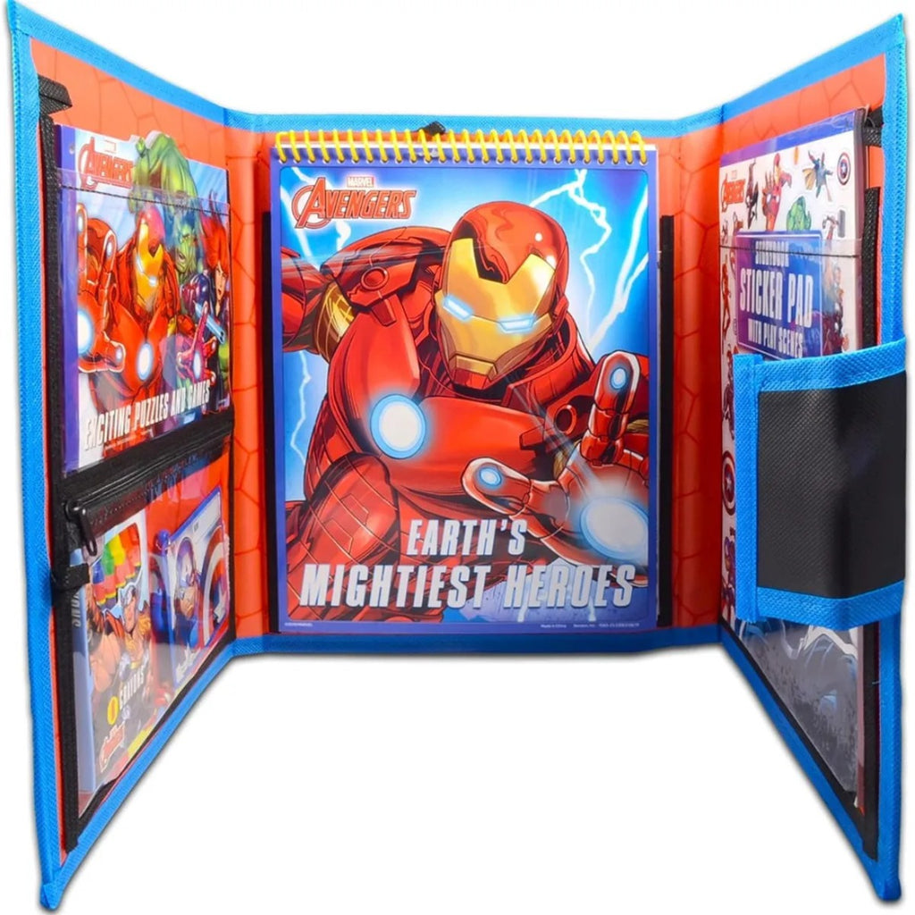 Set Juegos Marvel Avengers Libros Colorear Calcomanias