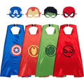 Set Capas Y Mascaras Marvel Avengers Superheroes 4 Piezas