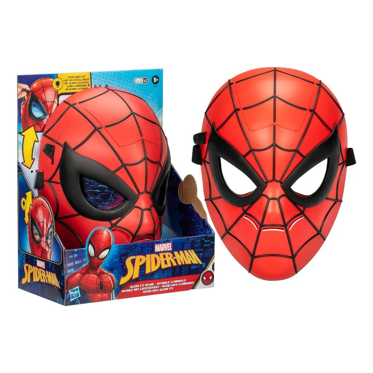Mascara Marvel Spider Man Glow Fx Luminosa Juguete