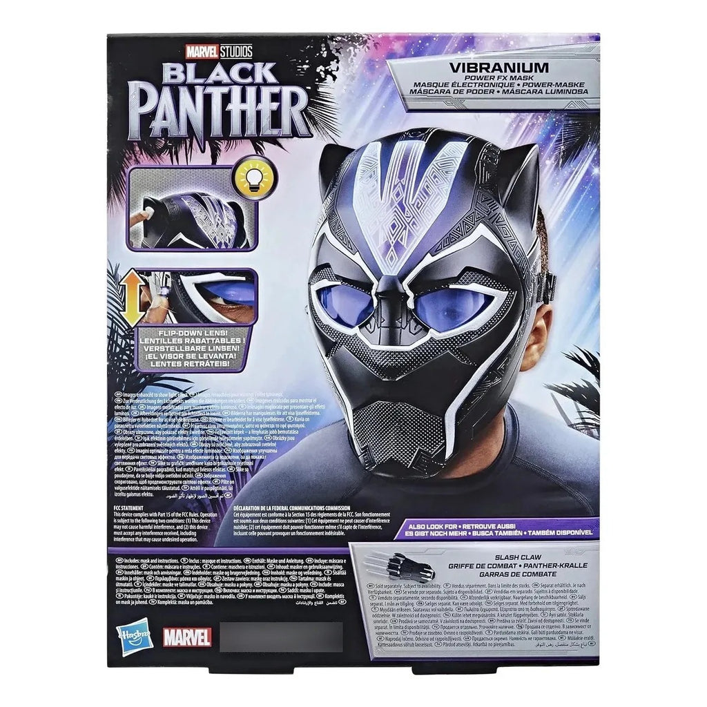 Mascara Black Panther Power Fx Vibranium Marvel Niños