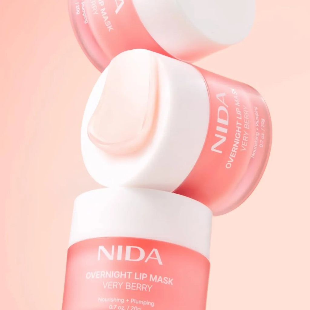 Mascara De Noche Para Labios Nida Very Berry Hidratante 20g