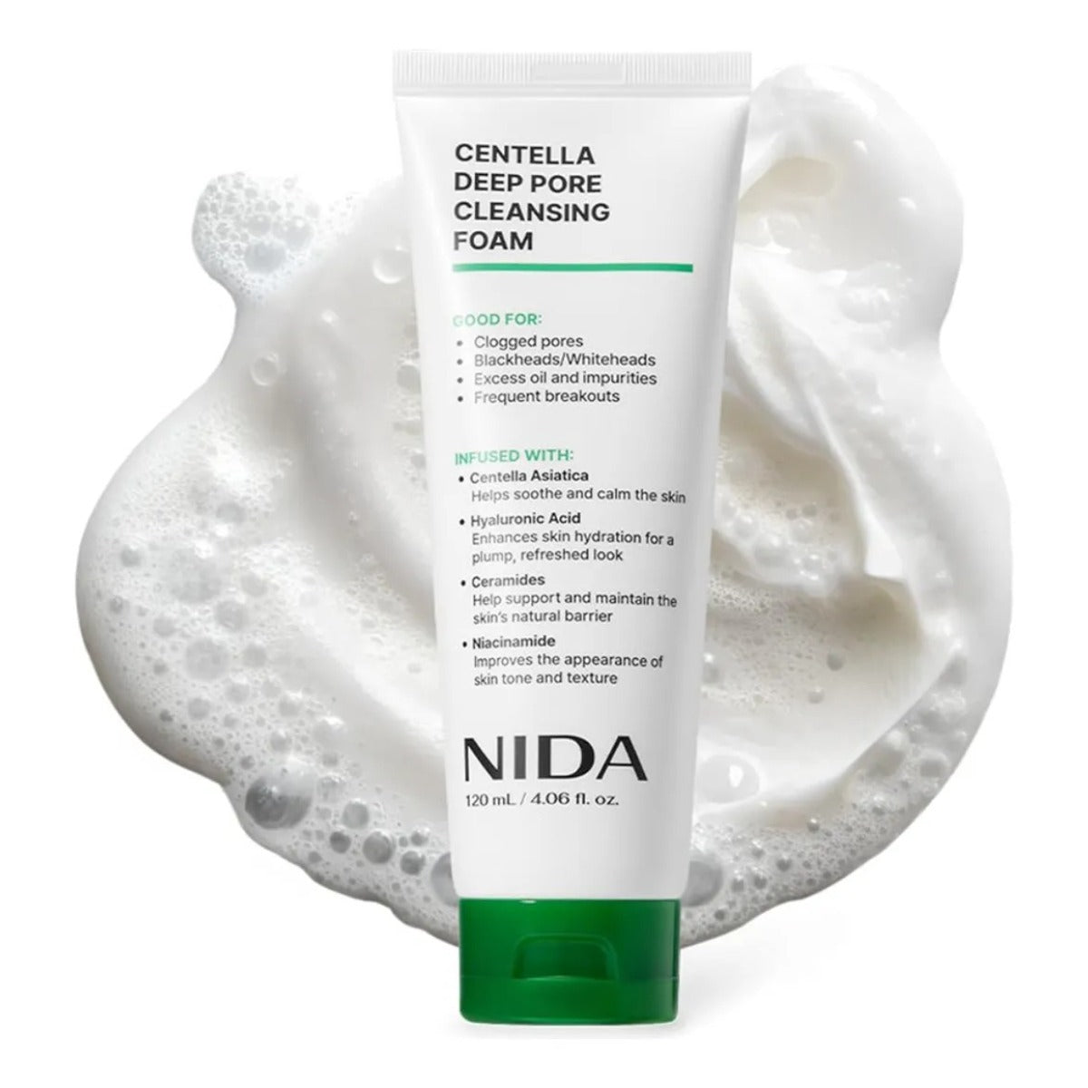 Espuma Limpiadora Centella Nida Poros Puntos Negros 120 Mg