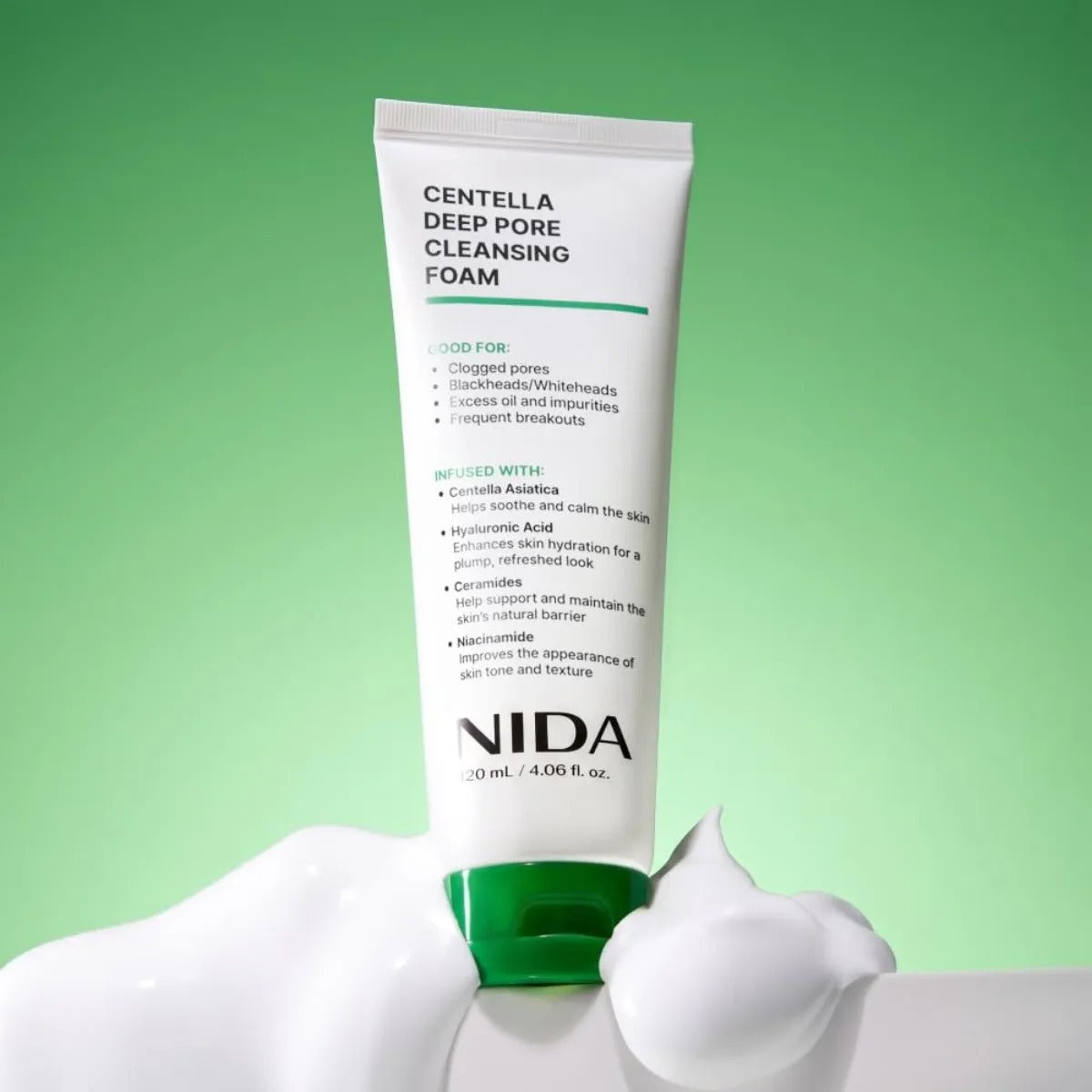 Espuma Limpiadora Centella Nida Poros Puntos Negros 120 Mg
