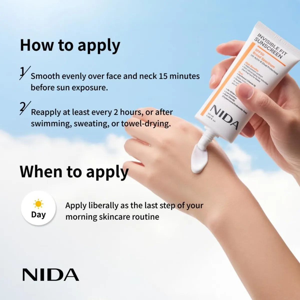 Crema Facial Nida Yam Mucin Piel Seca E Hidratacion 55ml