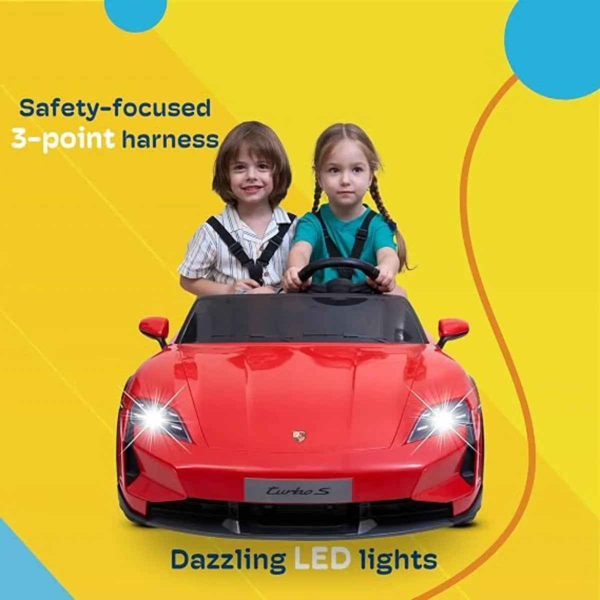 Auto Electrico Infantil Kidzone 2 Plazas 12v Niños