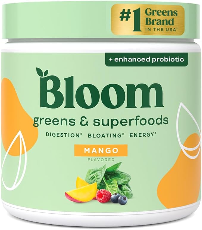 Bloom Polvo Verde Superfood Mujeres y Hombres 30 Servings