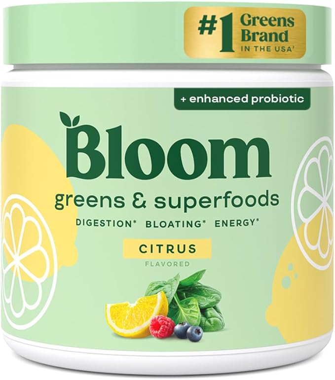 Bloom Polvo Verde Superfood Mujeres y Hombres 30 Servings