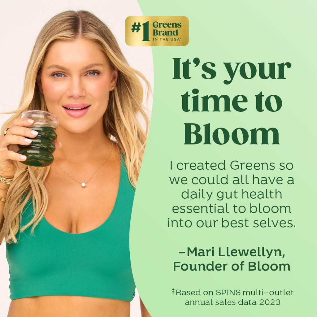 Bloom Polvo Verde Superfood Mujeres y Hombres 30 Servings