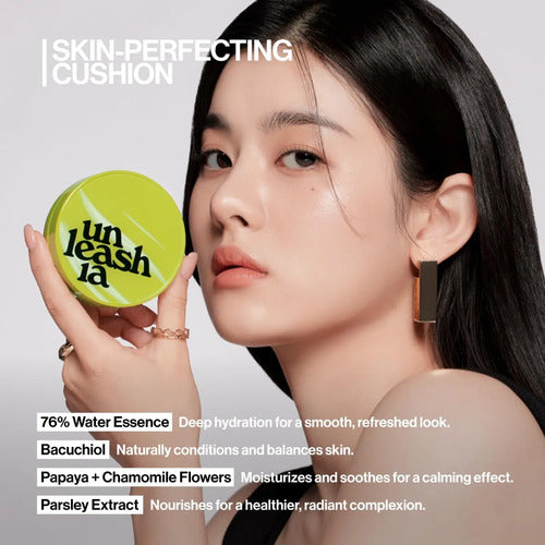 Unleashia Cushion Refill Maquillaje Vegano Cobertura Ligera