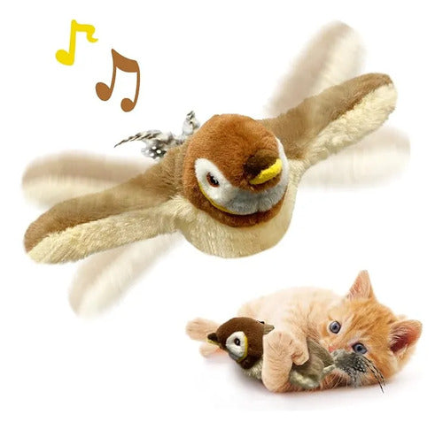 Kreizygo Juguete Para Gato Pájaro Sonido Catnip Recargable