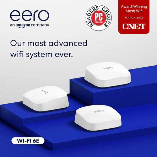 Amazon Eero Pro 6e Wi-fi Mesh Rápido Y Confiable 3-pack