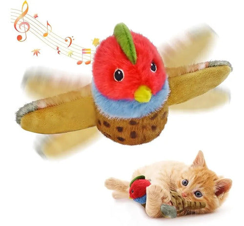Kreizygo Juguete Para Gato Pájaro Sonido Catnip Recargable