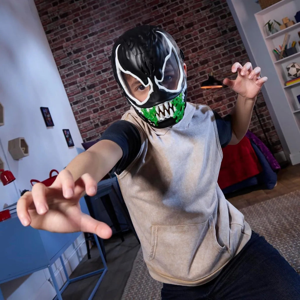 Mascara Venom Marvel Spider Man Brilla En La Oscuridad Niños