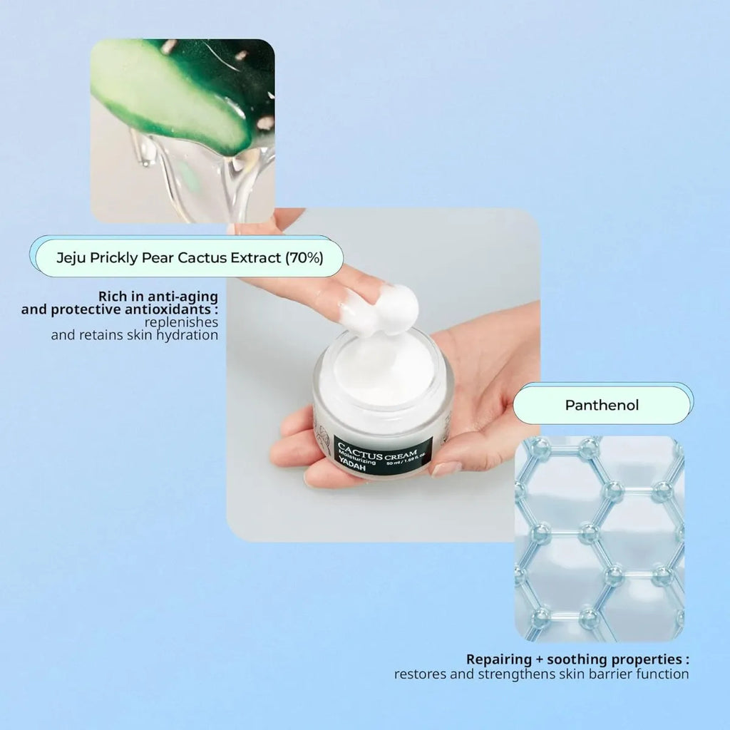 Yadah Crema Facial Hidratante Cactus 50ml