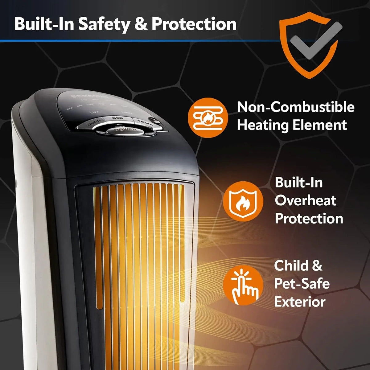 Calentador Lasko Calefacción Portátil Oscilante Eléctrico