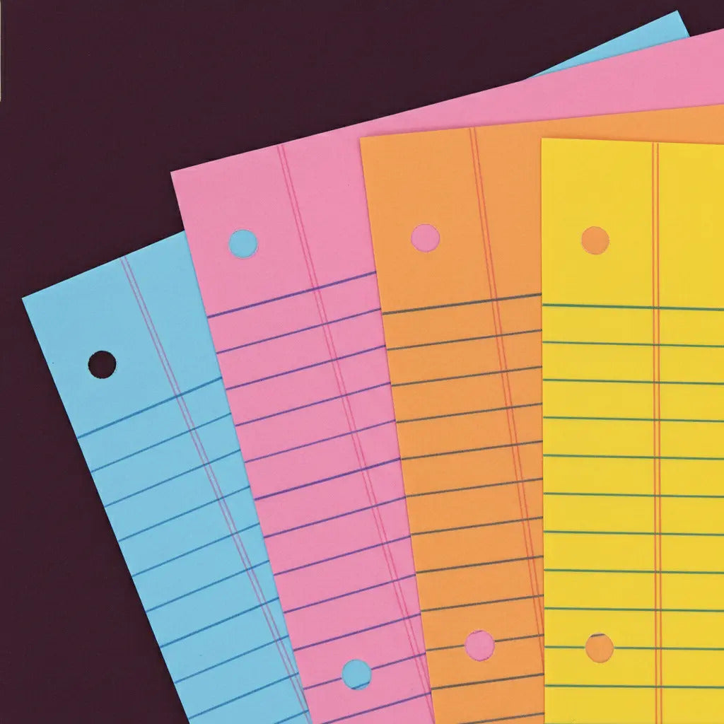 Hojas Astrobrights Tamaño Carta Rayado Colores Surtidos