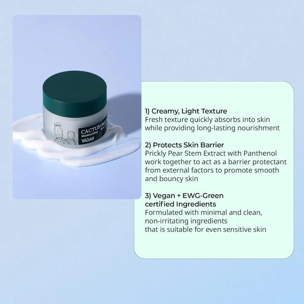 Yadah Crema Facial Hidratante Cactus 50ml