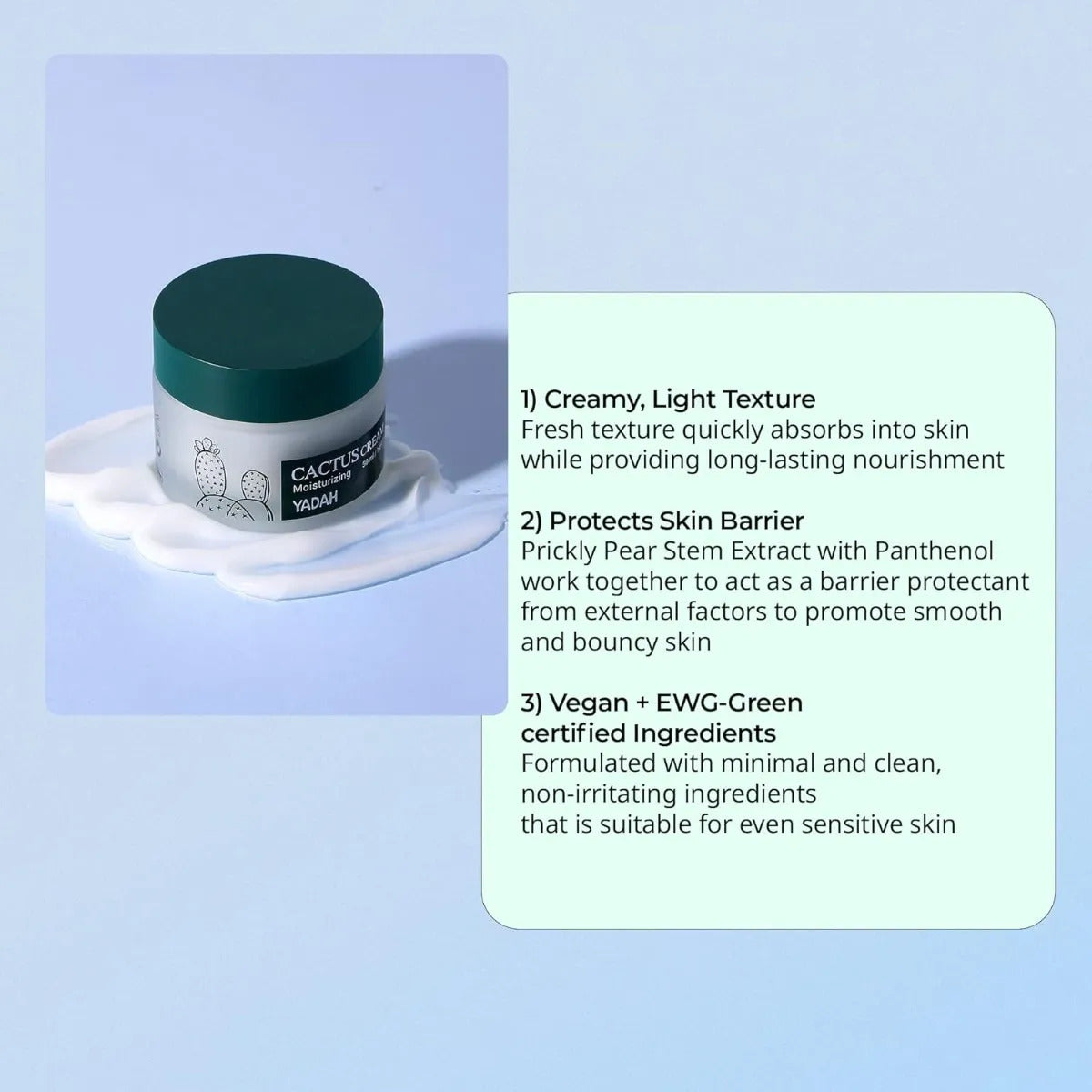 Yadah Crema Facial Hidratante Cactus 50ml