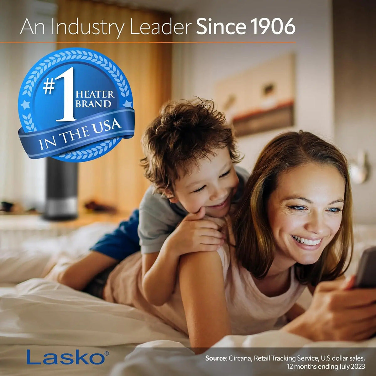 Calentador Lasko Calefacción Portátil Oscilante Eléctrico