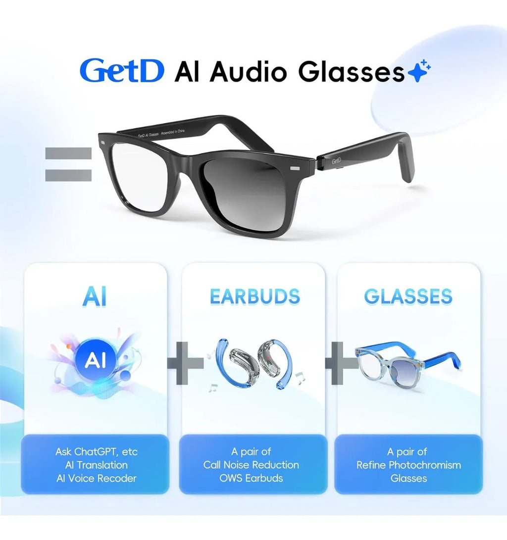 Lentes Inteligentes Getd Ai Chatgpt Traductor Bluetooth
