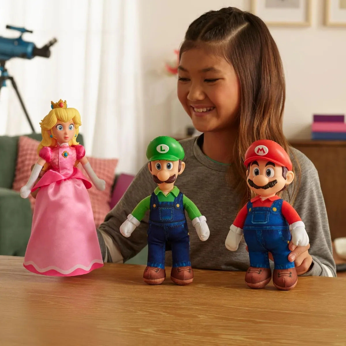Super Mario Galaxy Muñecos Pack 3 Mario Luigi Peach