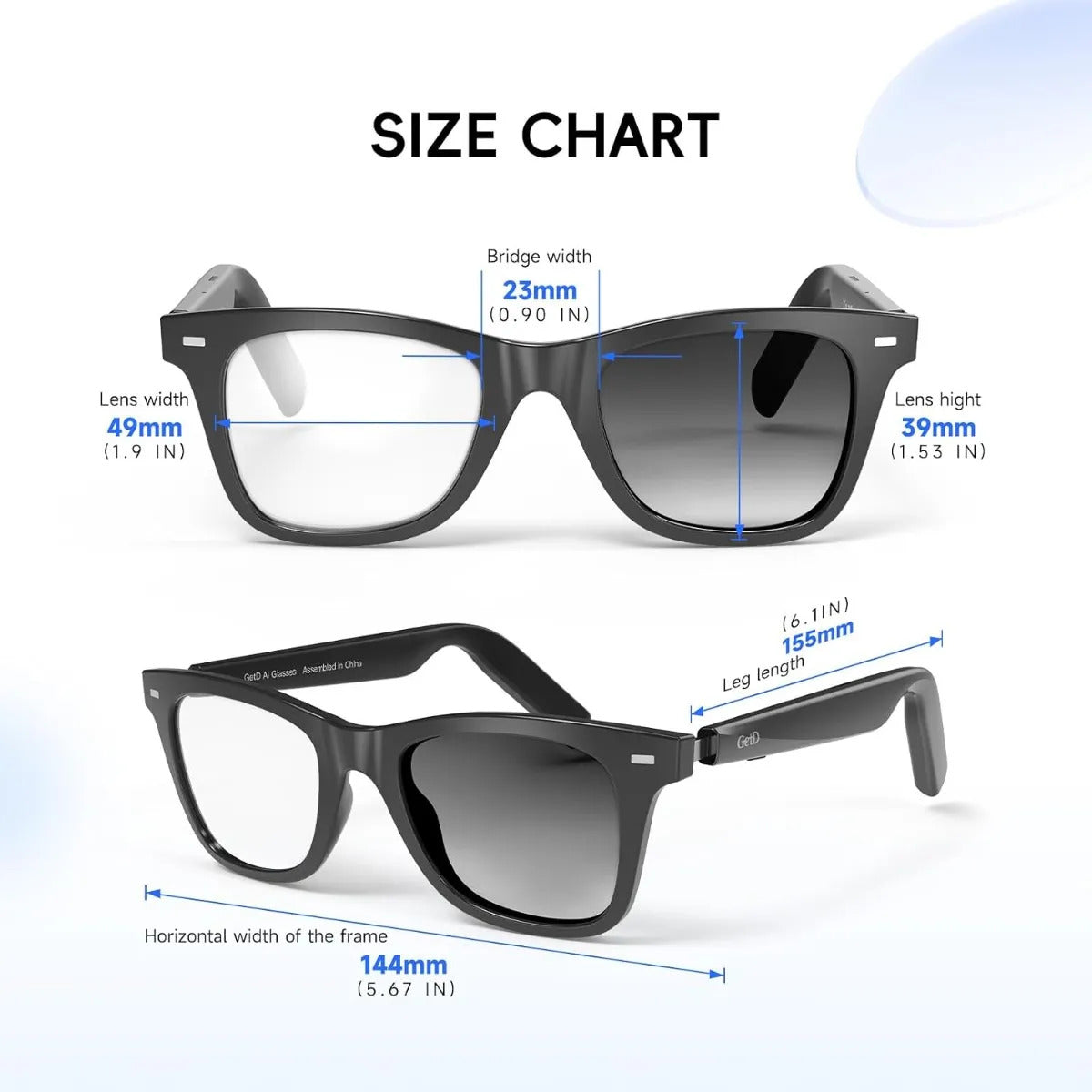 Lentes Inteligentes Getd Ai Chatgpt Traductor Bluetooth