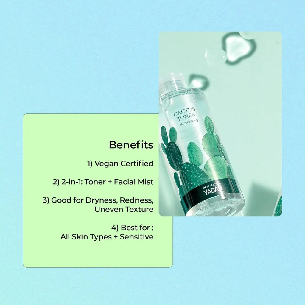Yadah Cactus Toner Cruetly Free Prickly Pear 210 Ml