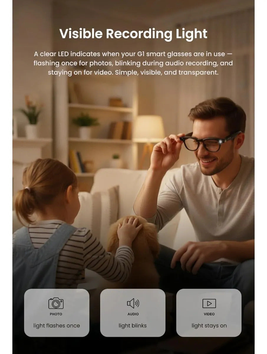 Lentes Inteligentes Dpvr Ai Cámara 8mp Traductor Bluetooth