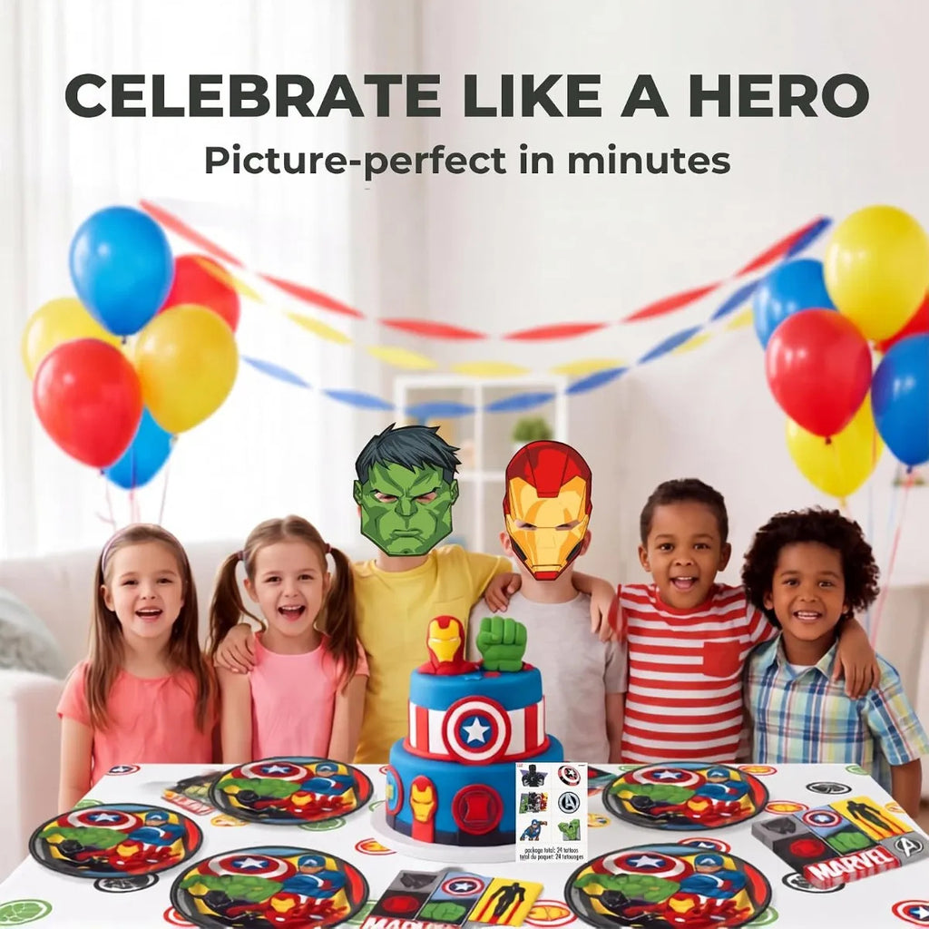 Set Fiesta Cumpleaños Avengers Platos