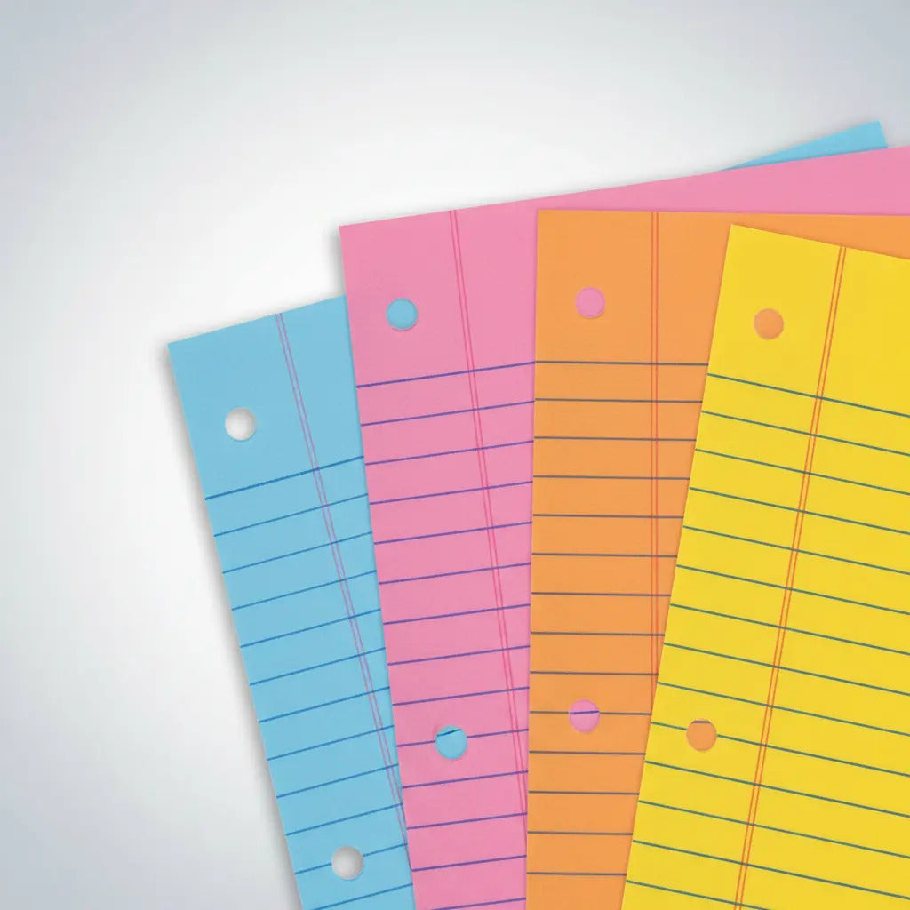 Hojas Astrobrights Tamaño Carta Rayado Colores Surtidos