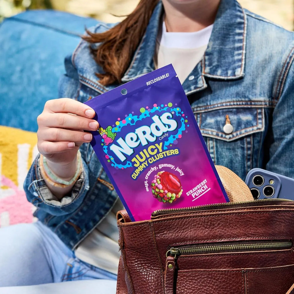 Nerds Gomitas Dulces Gummy Clusters Fresa Punch Bolsa 200g