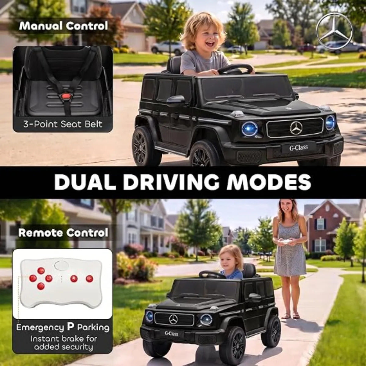 Auto Electrico Infantil Mercedes Benz G580 12v Qaba
