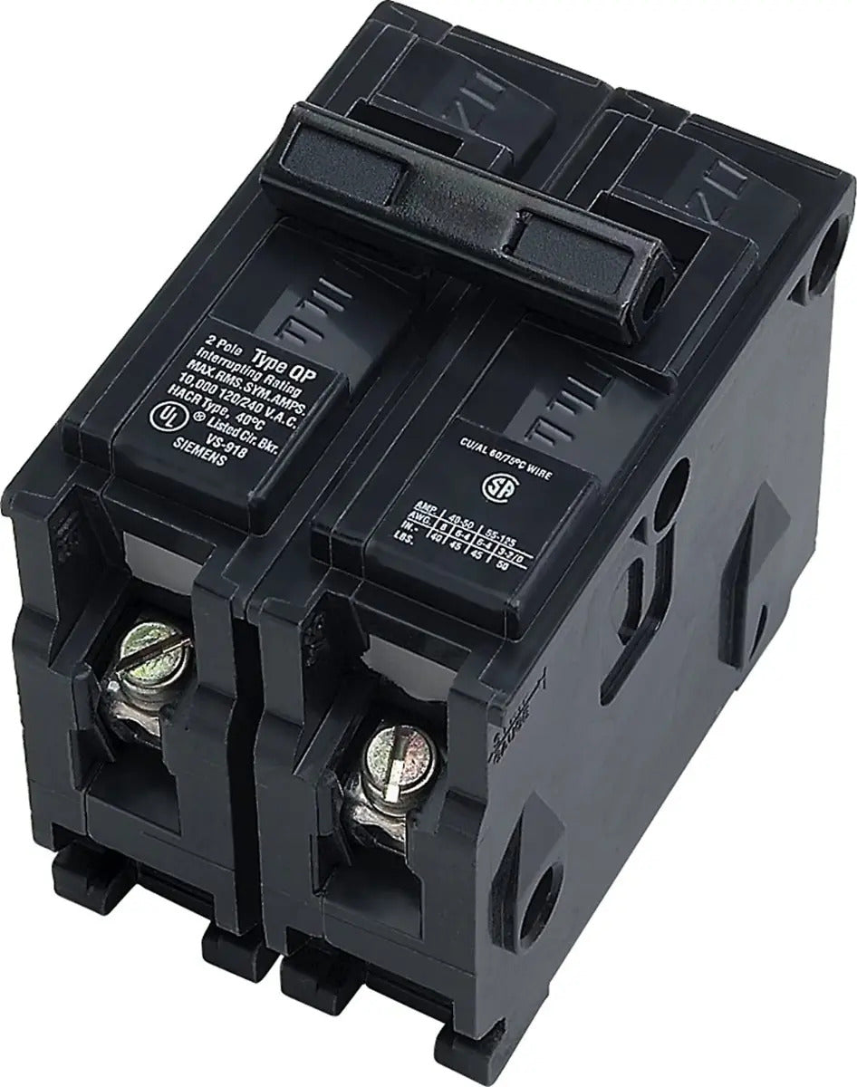 Siemens Interruptor De Circuito Qp Q290 De 2 Polos 90 Amper
